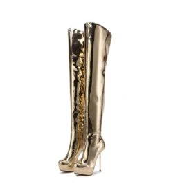 Giaro Overknee Plateau Stiefel BRISA Gold -Shoes Verkäufe giaro overknee plateau stiefel brisa gold 5