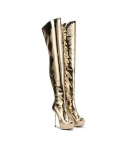 Giaro Overknee Plateau Stiefel BRISA Gold -Shoes Verkäufe giaro overknee plateau stiefel brisa gold 8