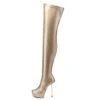 Giaro Overknee Plateau Stiefel BRISA Gold Matt