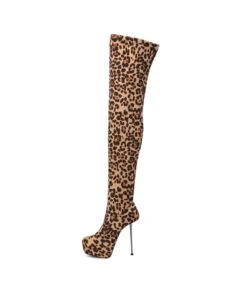 Giaro Overknee Plateau Stiefel BRISA Leo Velour