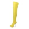 Giaro Overknee Plateau Stiefel BRISA Neon Gelb