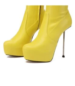 Giaro Overknee Plateau Stiefel BRISA Neon Gelb -Shoes Verkäufe giaro overknee plateau stiefel brisa neon gelb 6