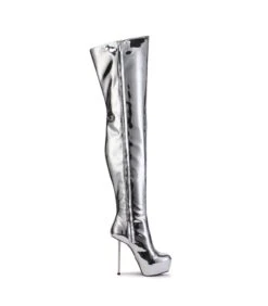 Giaro Overknee Plateau Stiefel BRISA Silber Glänzend -Shoes Verkäufe giaro overknee plateau stiefel brisa silber glaenzend 3