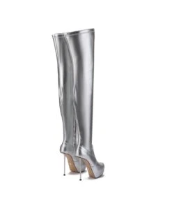 Giaro Overknee Plateau Stiefel BRISA Silber Matt -Shoes Verkäufe giaro overknee plateau stiefel brisa silber matt 7