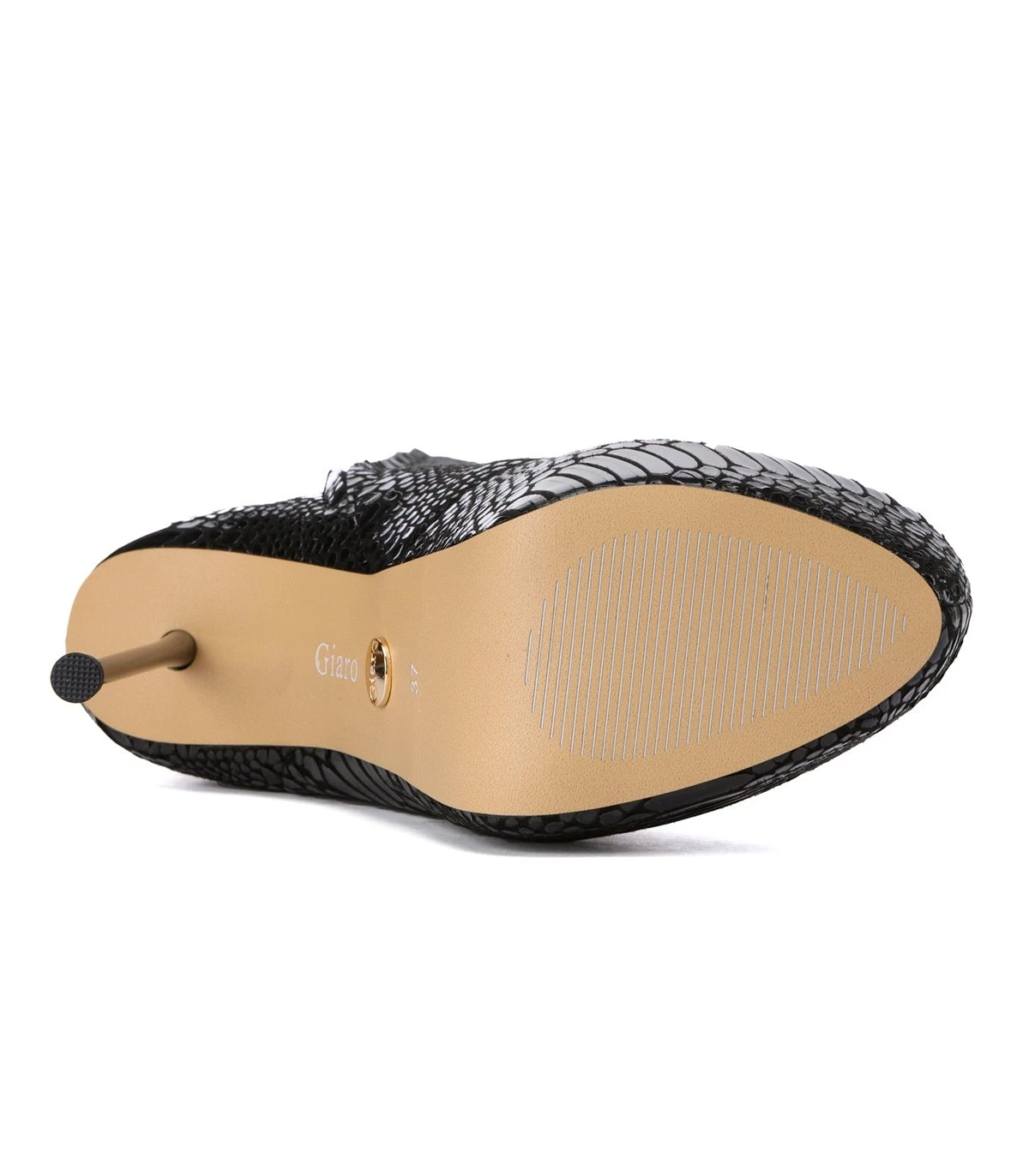 Giaro Overknee Plateau Stiefel BRISA Snake Schwarz 5 Giaro Overknee Plateau Stiefel BRISA Snake Schwarz – Bild 5