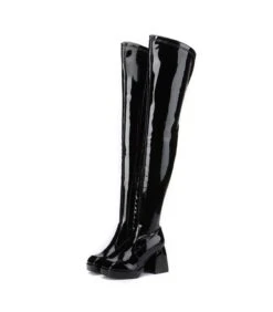 Giaro Overknee Plateau Stiefel COSMO Schwarz Lack -Shoes Verkäufe giaro overknee plateau stiefel cosmo schwarz lack 5