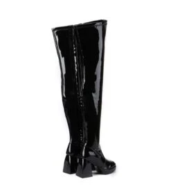 Giaro Overknee Plateau Stiefel COSMO Schwarz Lack -Shoes Verkäufe giaro overknee plateau stiefel cosmo schwarz lack 7