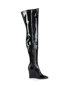 Giaro Overknee Stiefel EVERSON Schwarz Glänzend -Shoes Verkäufe giaro overknee stiefel everson schwarz glaenzend 3