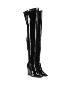 Giaro Overknee Stiefel EVERSON Schwarz Glänzend -Shoes Verkäufe giaro overknee stiefel everson schwarz glaenzend 8