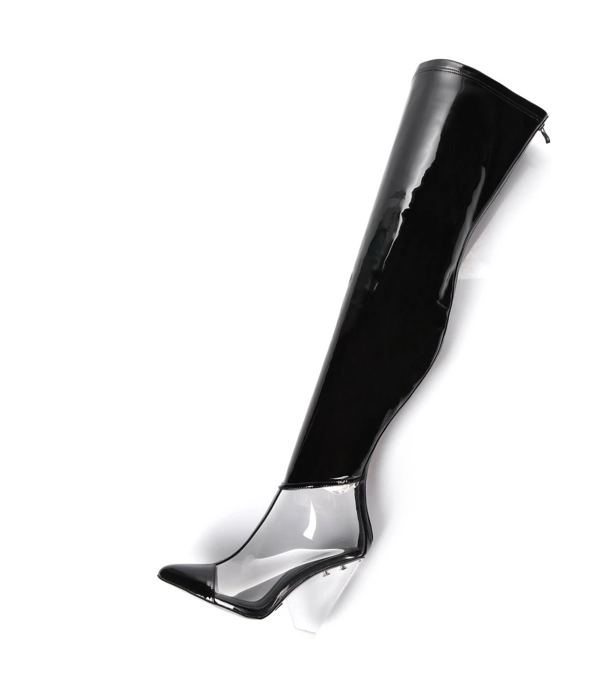 Giaro Overknee Stiefel Fascinate Schwarz Lack 2 Giaro Overknee Stiefel Fascinate Schwarz Lack – Bild 2