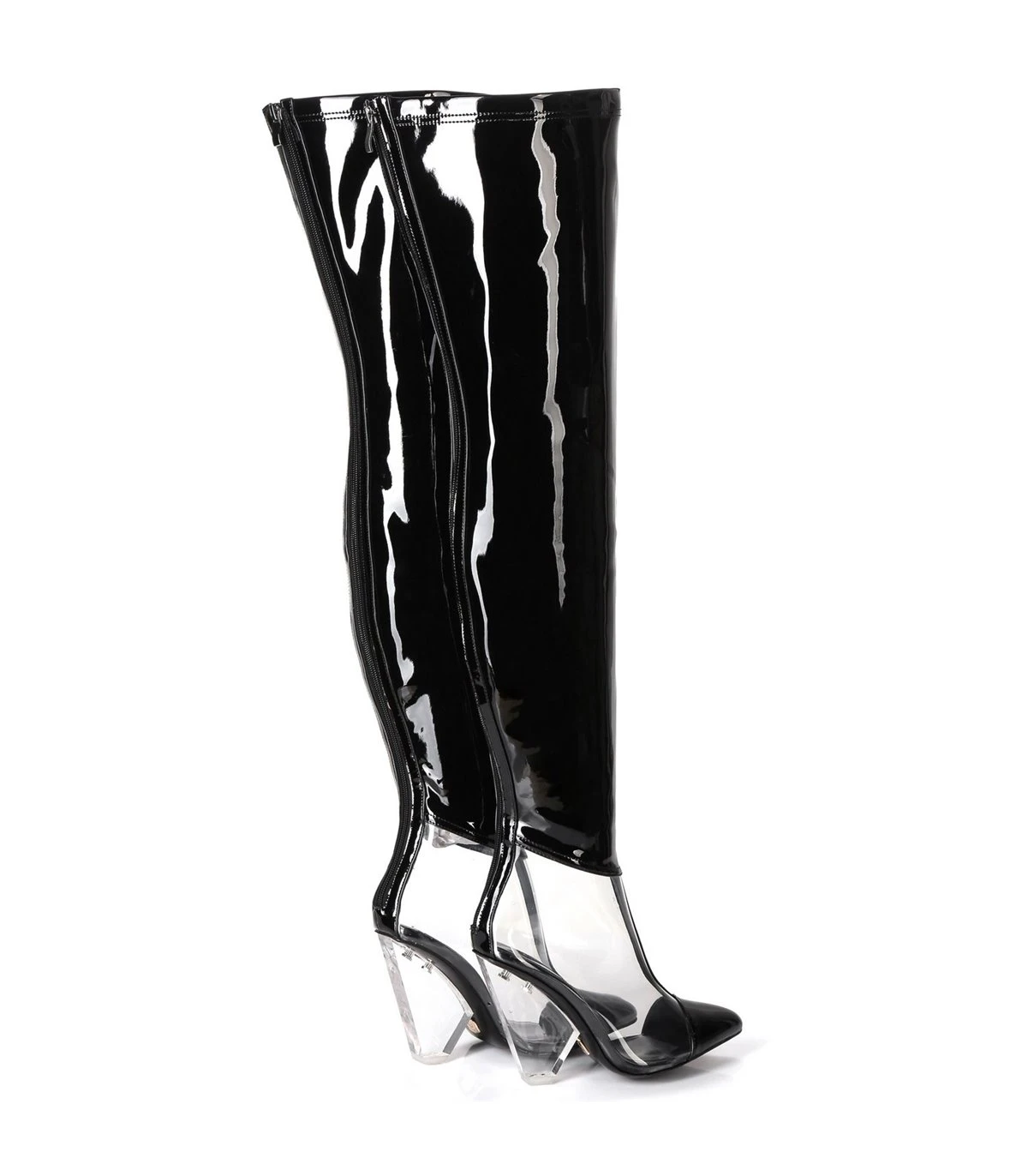 Giaro Overknee Stiefel Fascinate Schwarz Lack 5 Giaro Overknee Stiefel Fascinate Schwarz Lack – Bild 5