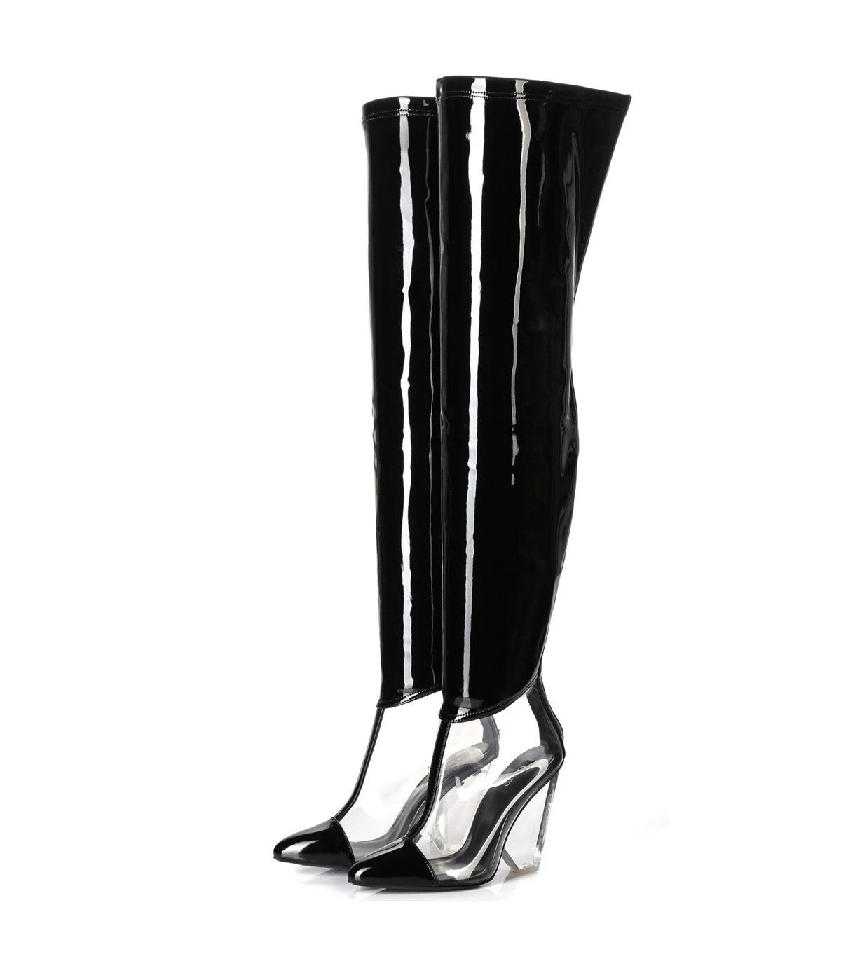 Giaro Overknee Stiefel Fascinate Schwarz Lack 6 Giaro Overknee Stiefel Fascinate Schwarz Lack – Bild 6