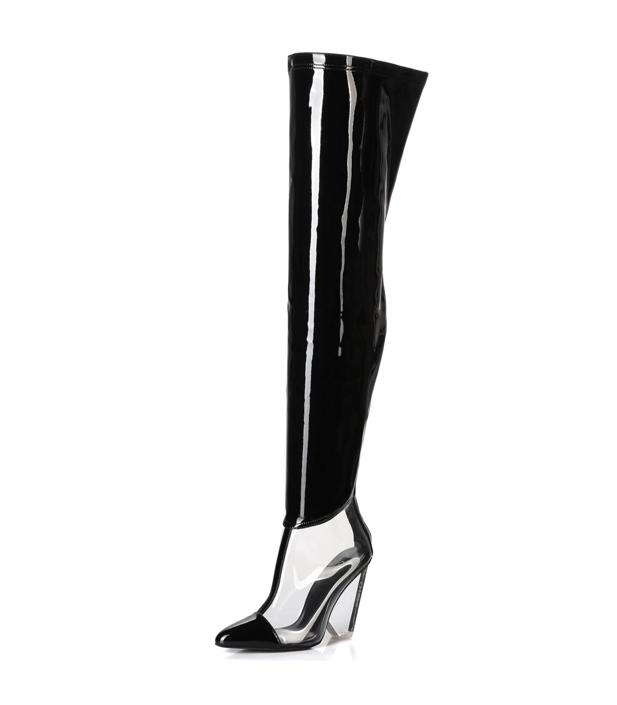 Giaro Overknee Stiefel Fascinate Schwarz Lack 7 Giaro Overknee Stiefel Fascinate Schwarz Lack – Bild 7