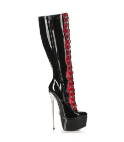 Giaro Overknee Stiefel Fascinate Schwarz/Rot Lack -Shoes Verkäufe giaro overknee stiefel fascinate schwarz rot lack 2