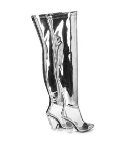 Giaro Overknee Stiefel Fascinate Silber -Shoes Verkäufe giaro overknee stiefel fascinate silber 2