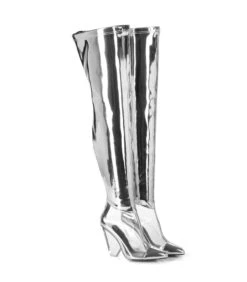 Giaro Overknee Stiefel Fascinate Silber -Shoes Verkäufe giaro overknee stiefel fascinate silber 4