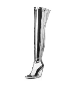 Giaro Overknee Stiefel Fascinate Silber -Shoes Verkäufe giaro overknee stiefel fascinate silber 7