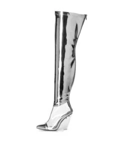 Giaro Overknee Stiefel Fascinate Silber -Shoes Verkäufe giaro overknee stiefel fascinate silber 8