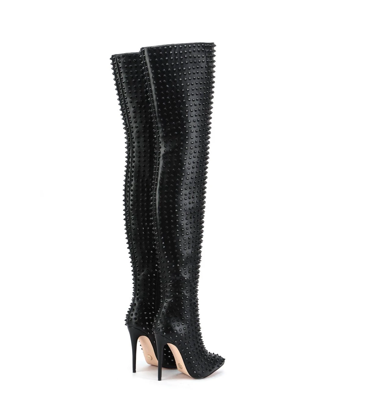 Giaro Overknee Stiefel TINDRA Schwarz Mit Schwarzen Nieten 8 Giaro Overknee Stiefel TINDRA Schwarz Mit Schwarzen Nieten – Bild 8