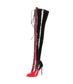 Giaro Overknee Stiefel Veruska Schwarz Rot -Shoes Verkäufe giaro overknee stiefel veruska schwarz rot 7