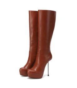 Giaro Plateau Stiefel BEVERLEY Braun Matt -Shoes Verkäufe giaro plateau stiefel beverley braun matt 5