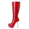 Giaro Plateau Stiefel BEVERLEY Rot Lack
