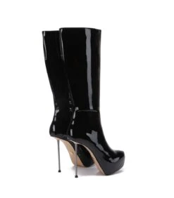 Giaro Plateau Stiefel BEVERLEY Schwarz Lack -Shoes Verkäufe giaro plateau stiefel beverley schwarz lack 7