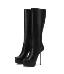 Giaro Plateau Stiefel BEVERLEY Schwarz Matt -Shoes Verkäufe giaro plateau stiefel beverley schwarz matt 5