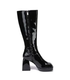 Giaro Plateau Stiefel CORTINA Schwarz Glänzend -Shoes Verkäufe giaro plateau stiefel cortina schwarz glaenzend 3