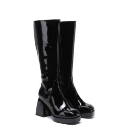 Giaro Plateau Stiefel CORTINA Schwarz Glänzend -Shoes Verkäufe giaro plateau stiefel cortina schwarz glaenzend 7