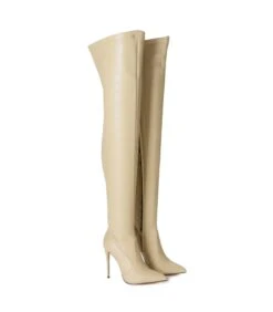 Giaro Overknee Stiefel ARABELLA Nude -Shoes Verkäufe giaro stiefel arabella creme 6
