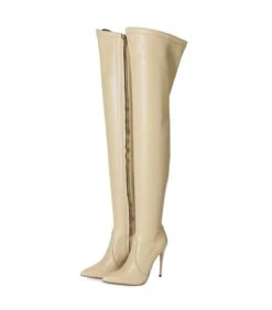 Giaro Overknee Stiefel ARABELLA Nude -Shoes Verkäufe giaro stiefel arabella creme 7