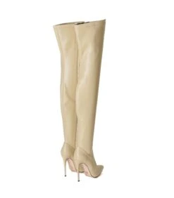 Giaro Overknee Stiefel ARABELLA Nude -Shoes Verkäufe giaro stiefel arabella creme 8