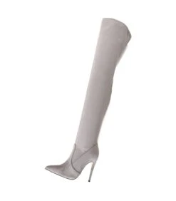 Giaro Overknee Stiefel ARABELLA Grey Velour -Shoes Verkäufe giaro stiefel arabella grey velour 7