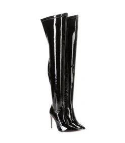 Giaro Overknee Stiefel ARABELLA Lack Schwarz -Shoes Verkäufe giaro stiefel arabella lack schwarz 2
