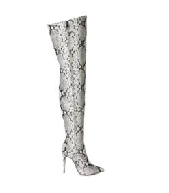 Giaro Overknee Stiefel ARABELLA Snake Grey -Shoes Verkäufe giaro stiefel arabella snake grey 4