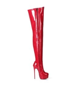 Giaro Overknee Stiefel GALANA 1004 Rot Lack -Shoes Verkäufe giaro stiefel galana 1004 rot lack 2