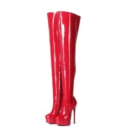 Giaro Overknee Stiefel GALANA 1004 Rot Lack -Shoes Verkäufe giaro stiefel galana 1004 rot lack 6
