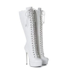 Giaro Stiefel MAHAUTE Weiss Matt -Shoes Verkäufe giaro stiefel mahaute weiss matt 4