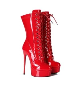 Giaro Stiefel MIATLA Rot Lack -Shoes Verkäufe giaro stiefel miatla rot lack 4