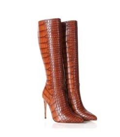 Giaro Stiefel MILA Braun Krokodilmuster -Shoes Verkäufe giaro stiefel mila braun krokodilmuster 6