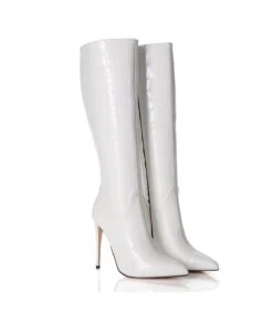 Giaro Stiefel MILA Weiss Krokodilmuster -Shoes Verkäufe giaro stiefel mila weiss krokodilmuster 4