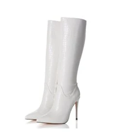 Giaro Stiefel MILA Weiss Krokodilmuster -Shoes Verkäufe giaro stiefel mila weiss krokodilmuster 6