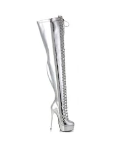 Giaro Overknee Stiefel MOUCHARD Liquid Silber -Shoes Verkäufe giaro stiefel mouchard liquid silber 2