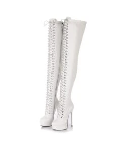 Giaro Overknee Stiefel MOUCHARD Weiss Matt -Shoes Verkäufe giaro stiefel mouchard weiss matt 5