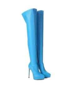 Giaro Overknee Stiefel SPIRE Light Blue -Shoes Verkäufe giaro stiefel spire light blue 6