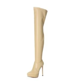 Giaro Overknee Stiefel SPIRE Nude -Shoes Verkäufe giaro stiefel spire nude 2