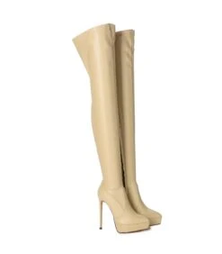 Giaro Overknee Stiefel SPIRE Nude -Shoes Verkäufe giaro stiefel spire nude 5
