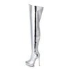 Giaro Overknee Stiefel SPIRE Silber