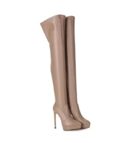 Giaro Overknee Stiefel SPIRE Taupe -Shoes Verkäufe giaro stiefel spire taupe 4